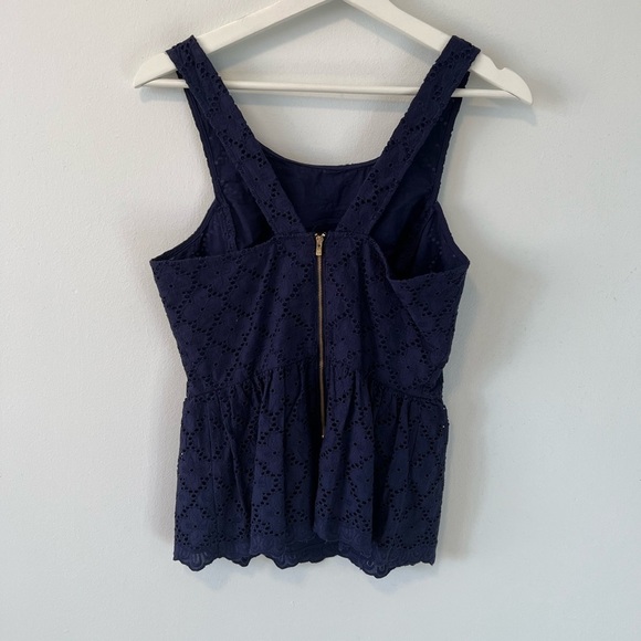 Lilly pulitzer lace peplum tank top - Picture 5 of 13